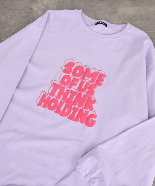 FUNALIVE(ファンアライブ)の「発砲プリント オーバーサイズロンT(Tシャツ/カットソー・メンズ・ホワイト系その他/オートミール/ラベンダー/チャコール/ブラック/杢グレー/ブラック系その他/ブラック系その他2/オフホワイト/ネイビー・M/XL/L)」の1枚目の写真