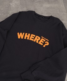 発砲プリント オーバーサイズロンT