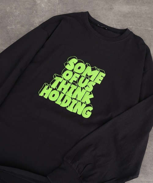 FUNALIVE(ファンアライブ)の「発砲プリント オーバーサイズロンT(Tシャツ/カットソー・メンズ・ホワイト系その他/オートミール/ラベンダー/チャコール/ブラック/杢グレー/ブラック系その他/ブラック系その他2/オフホワイト/ネイビー・M/XL/L)」の6枚目の写真