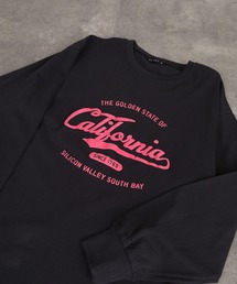 発砲プリント オーバーサイズロンT