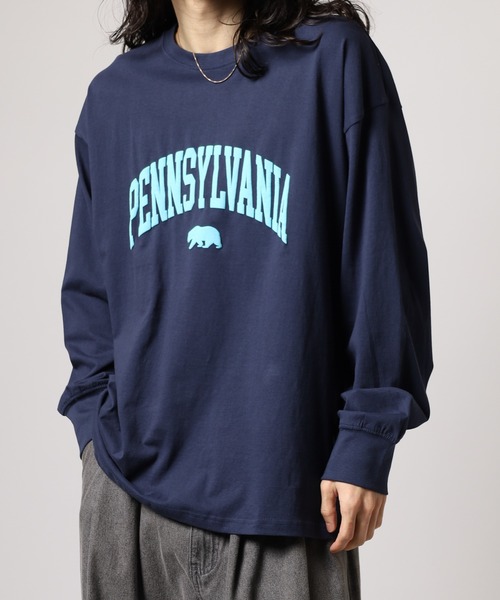 FUNALIVE(ファンアライブ)の「発砲プリント オーバーサイズロンT(Tシャツ/カットソー・メンズ・ホワイト系その他/オートミール/ラベンダー/チャコール/ブラック/杢グレー/ブラック系その他/ブラック系その他2/オフホワイト/ネイビー・M/XL/L)」の13枚目の写真