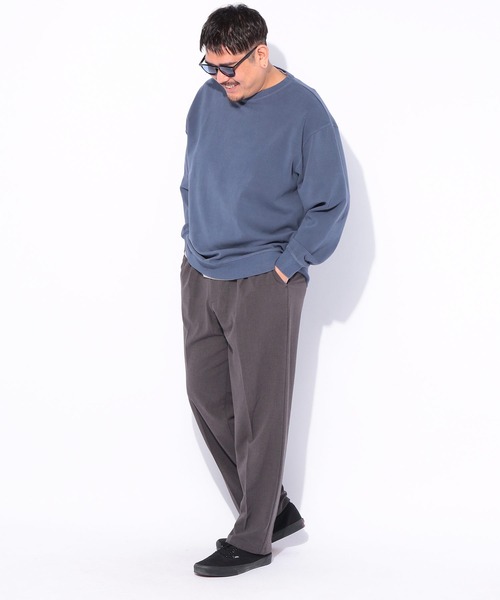 B&T CLUB(ビーティークラブ)の「トレーナー メンズ 大きいサイズ スウェット ピグメントポンチ 無地 クルーネック トレーナー B&T CLUB ビーアンドティークラブ(スウェット・メンズ・ライトグリーン/ブルー/ダークグレー/ワイン・X3(6L~7L)/X2(4L~5L)/X1(3L~4L))」の19枚目の写真