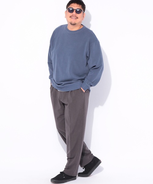 B&T CLUB(ビーティークラブ)の「トレーナー メンズ 大きいサイズ スウェット ピグメントポンチ 無地 クルーネック トレーナー B&T CLUB ビーアンドティークラブ(スウェット・メンズ・ライトグリーン/ブルー/ダークグレー/ワイン・X3(6L~7L)/X2(4L~5L)/X1(3L~4L))」の21枚目の写真