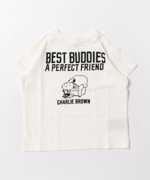 DENIM DUNGAREE(デニムダンガリー)の「SNOOPY BUDDIES Tee(Tシャツ/カットソー・キッズ・ホワイト・105/115/125)」の1枚目の写真