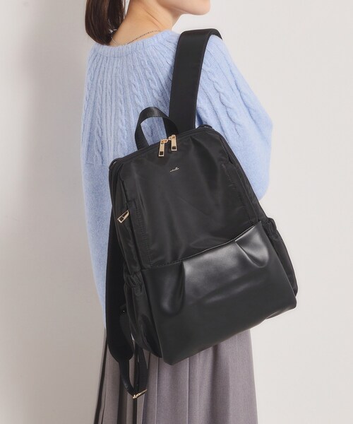 ITS'DEMO(イッツデモ)の「【収納アドバイザー監修】バルーンリュック(バックパック/リュック・レディース・グレー/ベージュ/ブラック・00)」の2枚目の写真