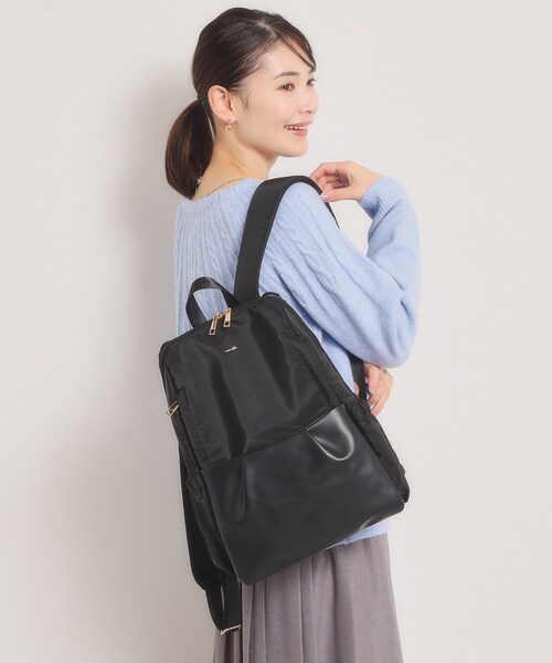 ITS'DEMO(イッツデモ)の「【収納アドバイザー監修】バルーンリュック(バックパック/リュック・レディース・グレー/ベージュ/ブラック・00)」の6枚目の写真