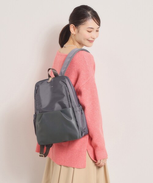 ITS'DEMO(イッツデモ)の「【収納アドバイザー監修】バルーンリュック(バックパック/リュック・レディース・グレー/ベージュ/ブラック・00)」の11枚目の写真
