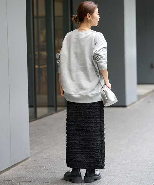 JOURNAL STANDARD relume(ジャーナルスタンダード レリューム)の「《WEB限定追加4》ST.ALBANSロゴスウェット(スウェット・レディース・グレー/オートミール/ネイビー・FREE)」の22枚目の写真