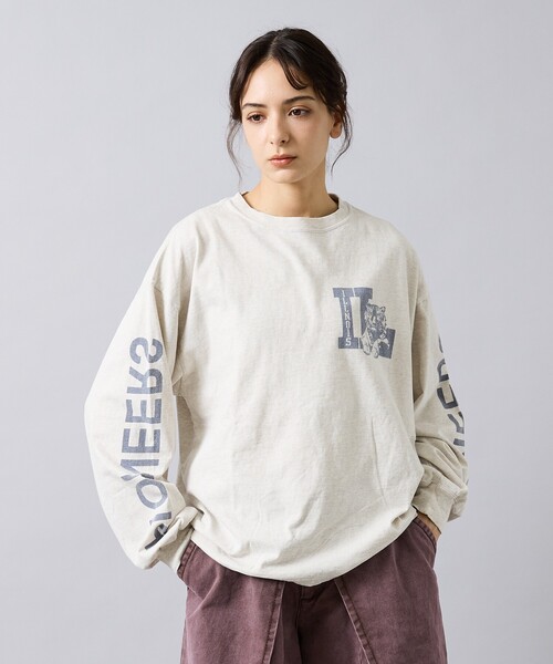 REMI RELIEF（レミレリーフ）の「【REMI RELIEF / レミ レリーフ】  HARD SP加工 20/天竺 ロングスリーブTシャツ（IL）RN30389133／ユニセックス（Tシャツ/カットソー・メンズ・ブラック/ベージュ/アイボリー・M/L）」の2枚目の写真