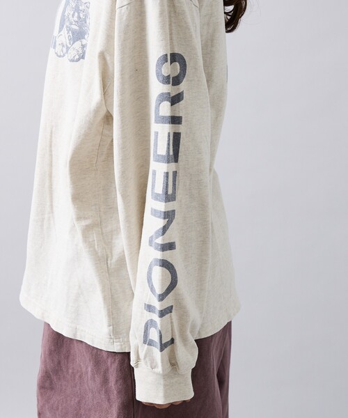 REMI RELIEF（レミレリーフ）の「【REMI RELIEF / レミ レリーフ】  HARD SP加工 20/天竺 ロングスリーブTシャツ（IL）RN30389133／ユニセックス（Tシャツ/カットソー・メンズ・ブラック/ベージュ/アイボリー・M/L）」の17枚目の写真