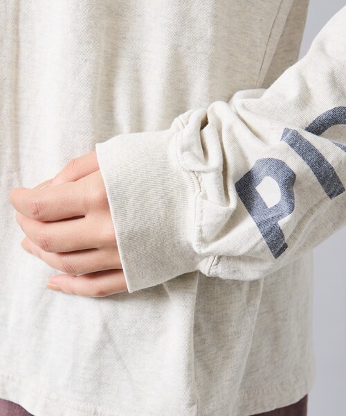 REMI RELIEF（レミレリーフ）の「【REMI RELIEF / レミ レリーフ】  HARD SP加工 20/天竺 ロングスリーブTシャツ（IL）RN30389133／ユニセックス（Tシャツ/カットソー・メンズ・ブラック/ベージュ/アイボリー・M/L）」の6枚目の写真