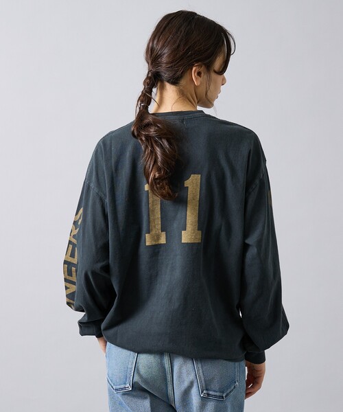 REMI RELIEF（レミレリーフ）の「【REMI RELIEF / レミ レリーフ】  HARD SP加工 20/天竺 ロングスリーブTシャツ（IL）RN30389133／ユニセックス（Tシャツ/カットソー・メンズ・ブラック/ベージュ/アイボリー・M/L）」の9枚目の写真