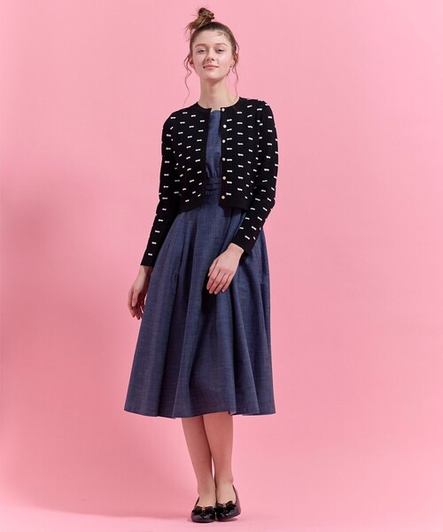 TOCCA(トッカ)の「RIBBON BLOOM カーディガン(ニット/セーター・レディース・ブラック系/ピンク系・SMALL/MEDIUM)」の11枚目の写真
