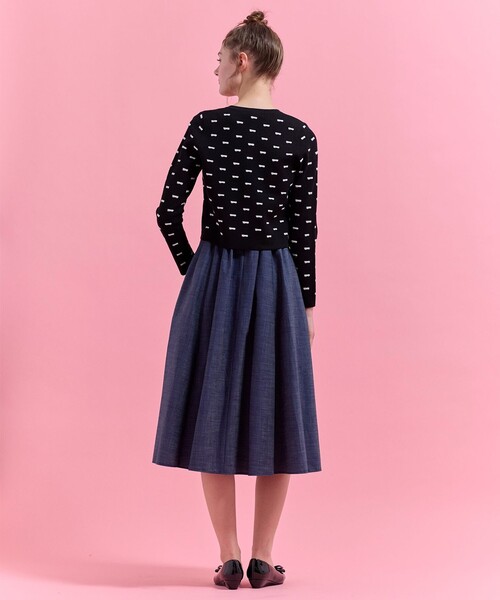 TOCCA(トッカ)の「RIBBON BLOOM カーディガン(ニット/セーター・レディース・ブラック系/ピンク系・SMALL/MEDIUM)」の8枚目の写真