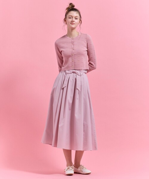 TOCCA(トッカ)の「RIBBON BLOOM カーディガン(ニット/セーター・レディース・ブラック系/ピンク系・SMALL/MEDIUM)」の7枚目の写真