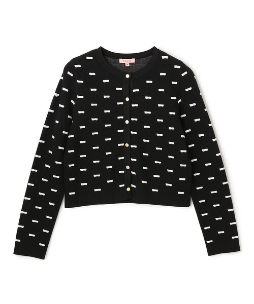 TOCCA(トッカ)の「RIBBON BLOOM カーディガン(ニット/セーター・レディース・ブラック系/ピンク系・SMALL/MEDIUM)」の4枚目の写真