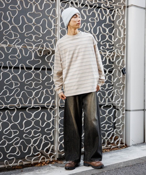 USAコットンボーダーロンT（Tシャツ/カットソー）｜niko and