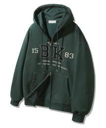 BAKKEN（バッケン）の「1583 BK ツーウェイフードジップアップ BK7978_グリーン（パーカー）」