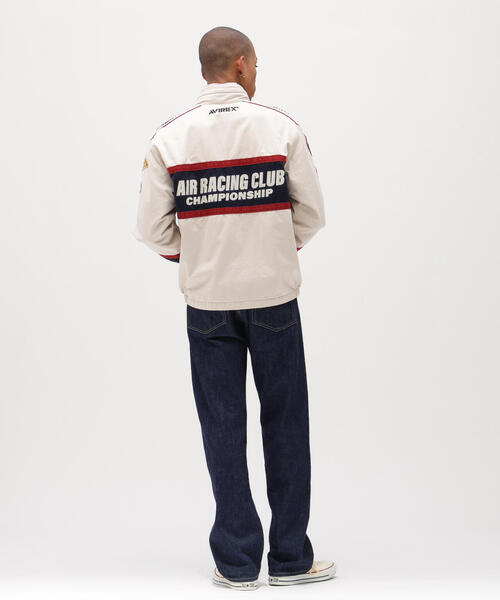 AVIREX（アヴィレックス）の「《A.A.R.C》CLASSIC RACING JACKET / エアレーシングクラブ クラシック レーシングジャケット / AVIREX / アヴィレックス（ブルゾン・メンズ・ブラック/ホワイト系2・L/M/XL/2XL）」の16枚目の写真
