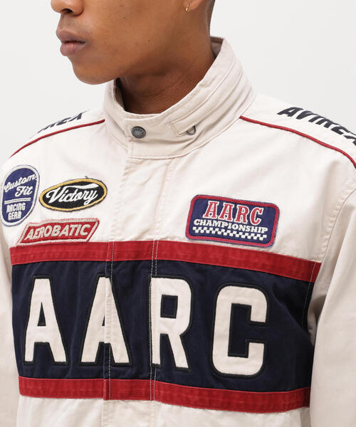 AVIREX（アヴィレックス）の「《A.A.R.C》CLASSIC RACING JACKET / エアレーシングクラブ クラシック レーシングジャケット / AVIREX / アヴィレックス（ブルゾン・メンズ・ブラック/ホワイト系2・L/M/XL/2XL）」の12枚目の写真