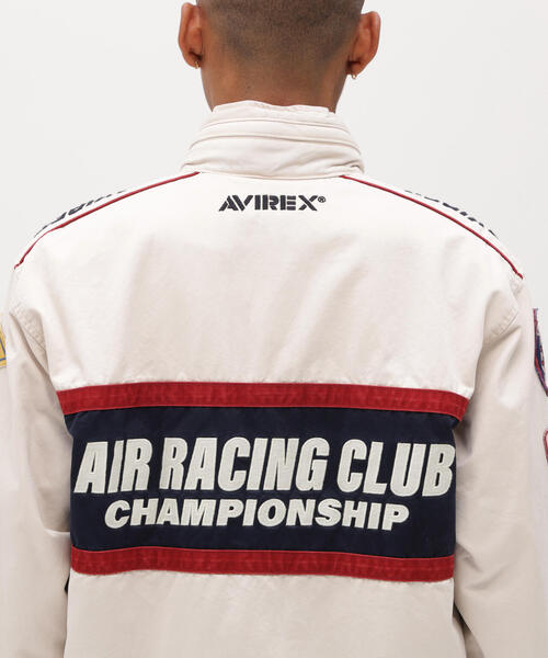 AVIREX（アヴィレックス）の「《A.A.R.C》CLASSIC RACING JACKET / エアレーシングクラブ クラシック レーシングジャケット / AVIREX / アヴィレックス（ブルゾン・メンズ・ブラック/ホワイト系2・L/M/XL/2XL）」の8枚目の写真