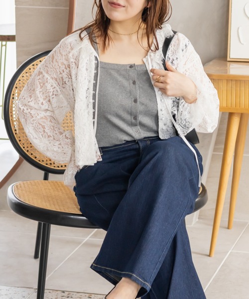 CLETTE(クレット)の「CLETTEオリジナル前後2WAYボタンデザインリブタンクトップ(タンクトップ・レディース・ブラック/チャコールグレー/オフホワイト・4L/3L/LL)」の17枚目の写真