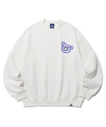 BEAR&SMILEY SWEATSHIRTS_WHITE(IK2DFMM442A)