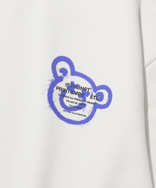 ISTKUNST(イストクンスト)の「BEAR&SMILEY SWEATSHIRTS_WHITE(IK2DFMM442A)(スウェット・レディース・その他・S/M/L)」の4枚目の写真