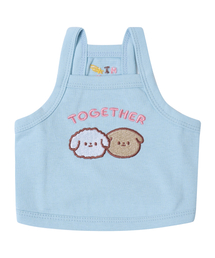 HIWITH（ハイウィーズ）の「トゥゲダー ペット クロップ ノースリーブTシャツ_ブルー（ペットウェア）」