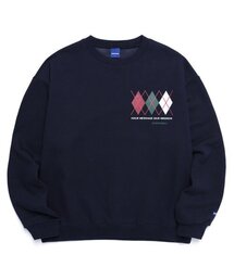 SMALL ARGYLE SWEATSHIRTS (NAVY)