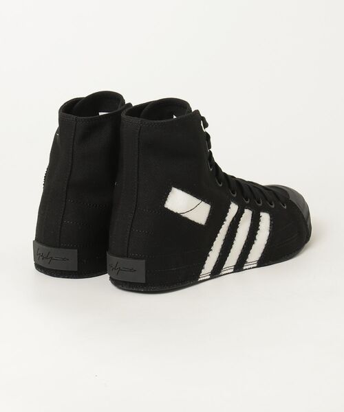 Y-3（ワイスリー）の「Y-3 NIZZA HI（スニーカー・メンズ・ブラック×ホワイト・27.5cm/27.0cm/26.5cm/25.5cm/23.5cm/28.5cm/24.5cm/24.0cm/23.0cm/22.5cm/28.0cm/26.0cm）」の7枚目の写真