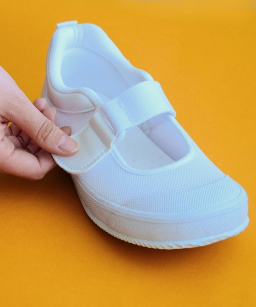 ORiental TRaffic（オリエンタルトラフィック）の「＼ 上履き ／ゴム ストラップ スクール シューズ /K-533（パンプス・キッズ・ブルー/ホワイト/パープル/ネイビー・16.0cm/16.5cm/17.0cm/17.5cm/18.0cm/18.5cm/19.0cm/19.5cm/20.0cm/20.5cm/21.0cm/21.5㎝/22.0cm）」の16枚目の写真