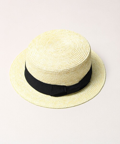 GLOSTER（グロスター）の「【夏の定番クラシック】STRAW BOATHER HAT カンカン帽（ハット・メンズ・アイボリー/ベージュ・FREE）」の6枚目の写真