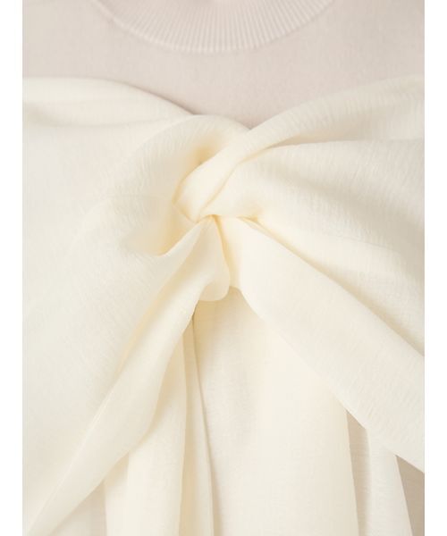 FRAY I.D（フレイアイディー）の「ニットコンビペプラムトップス（ニット/セーター・レディース・ライトブルー/ドット/ホワイト・F）」の15枚目の写真