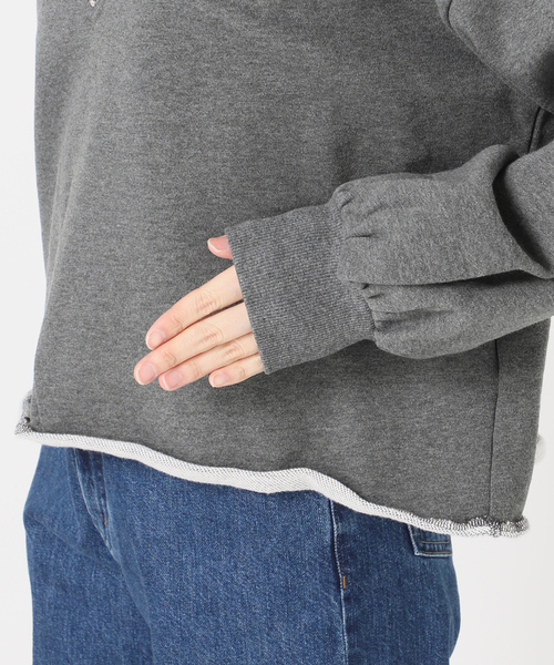 B.C STOCK（ベーセーストック）の「手洗い可 / Vネックロゴスウェット（スウェット・レディース・チャコールグレー/ライトグレー/ネイビー・FREE）」の10枚目の写真