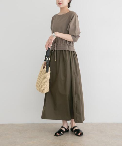 セール】ニットドッキングワンピース（ワンピース）｜ITEMS