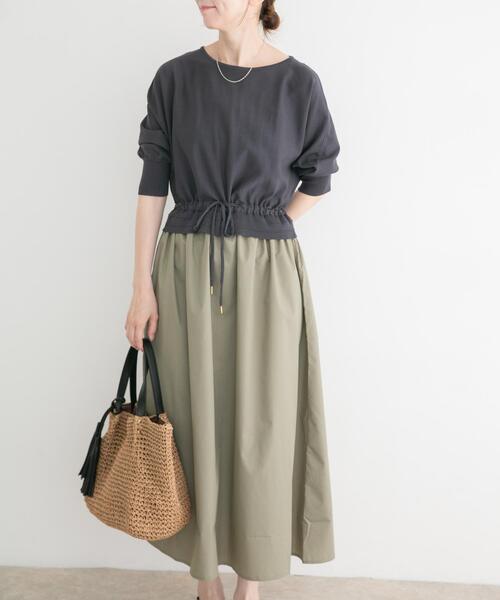 セール】ニットドッキングワンピース（ワンピース）｜ITEMS