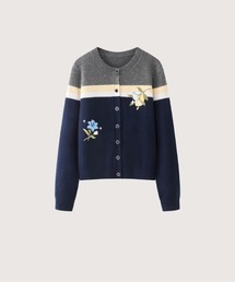 les fees love filles（レフェラブフィユ）の「Floral Embroidery Cardigan（カーディガン/ボレロ）」