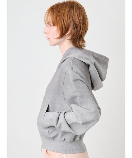 SORIN（ソリン　）の「Damaged Zipup Hoodie/ダメージ ジップアップフーディー（パーカー・レディース・グレー/ホワイト・38）」の17枚目の写真