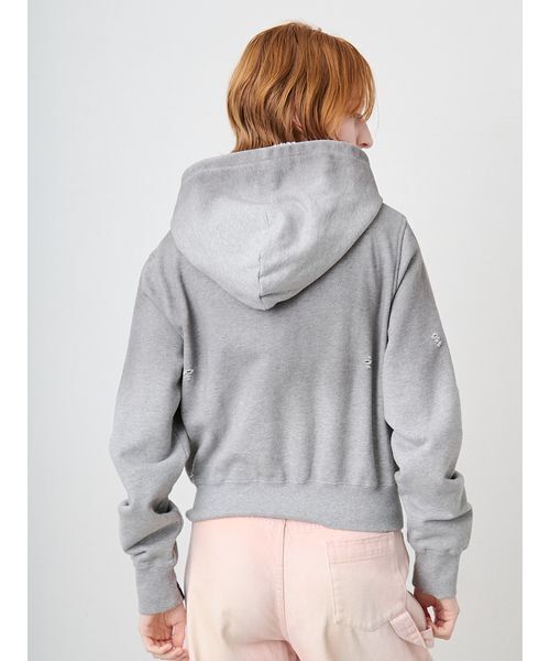 SORIN（ソリン　）の「Damaged Zipup Hoodie/ダメージ ジップアップフーディー（パーカー・レディース・グレー/ホワイト・38）」の18枚目の写真