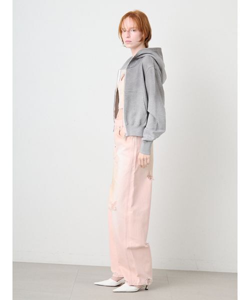 SORIN（ソリン　）の「Damaged Zipup Hoodie/ダメージ ジップアップフーディー（パーカー・レディース・グレー/ホワイト・38）」の20枚目の写真