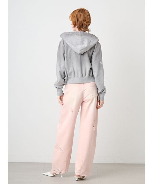 SORIN（ソリン　）の「Damaged Zipup Hoodie/ダメージ ジップアップフーディー（パーカー・レディース・グレー/ホワイト・38）」の21枚目の写真