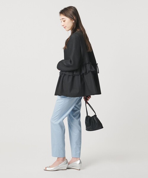 UNITED ARROWS（ユナイテッドアローズ）の「ペプラムフリル カットソー（Tシャツ/カットソー・レディース・ブラック/ダークグレー/ホワイト・FREE）」の12枚目の写真