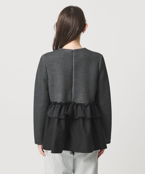 UNITED ARROWS（ユナイテッドアローズ）の「ペプラムフリル カットソー（Tシャツ/カットソー・レディース・ブラック/ダークグレー/ホワイト・FREE）」の15枚目の写真