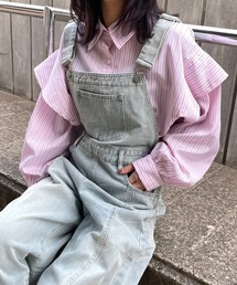 CRB（シーアールビー）の「デニムサロペット（サロペット/オーバーオール）」