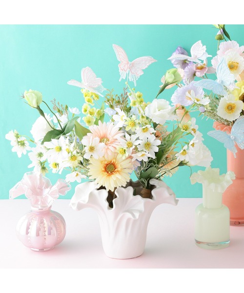 Francfranc（フランフラン）の「ブーケ ガーベラコスモスミックス ライトイエロー（インテリア雑貨・レディース・イエロー・FREE）」の8枚目の写真