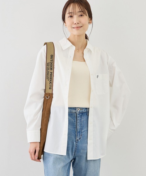 ROPE' PICNIC（ロペピクニック）の「【WEB限定カラー】オーセンティックシャツ/UVカット・防シワ（シャツ/ブラウス・レディース・ネイビー/オフホワイト/ピンク/ブルー/ピンク系その他/ブルー系その他4・FREE）」の8枚目の写真