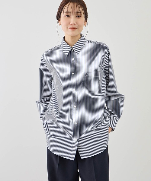 ROPE' PICNIC（ロペピクニック）の「【WEB限定カラー】オーセンティックシャツ/UVカット・防シワ（シャツ/ブラウス・レディース・ネイビー/オフホワイト/ピンク/ブルー/ピンク系その他/ブルー系その他4・FREE）」の12枚目の写真