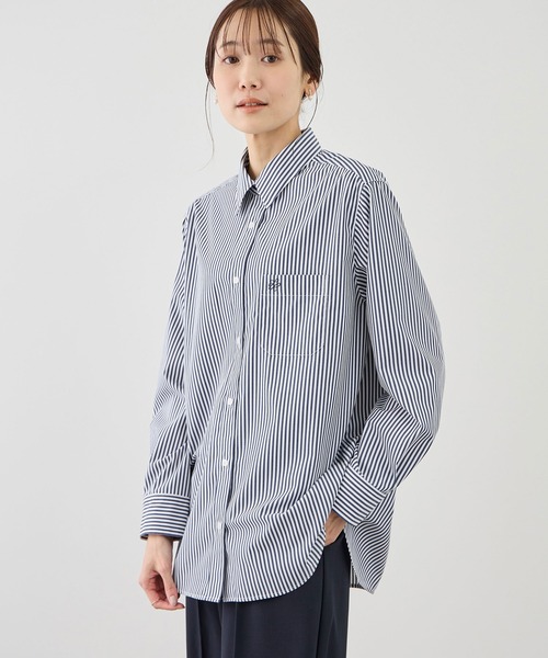 ROPE' PICNIC（ロペピクニック）の「【WEB限定カラー】オーセンティックシャツ/UVカット・防シワ（シャツ/ブラウス・レディース・ネイビー/オフホワイト/ピンク/ブルー/ピンク系その他/ブルー系その他4・FREE）」の13枚目の写真