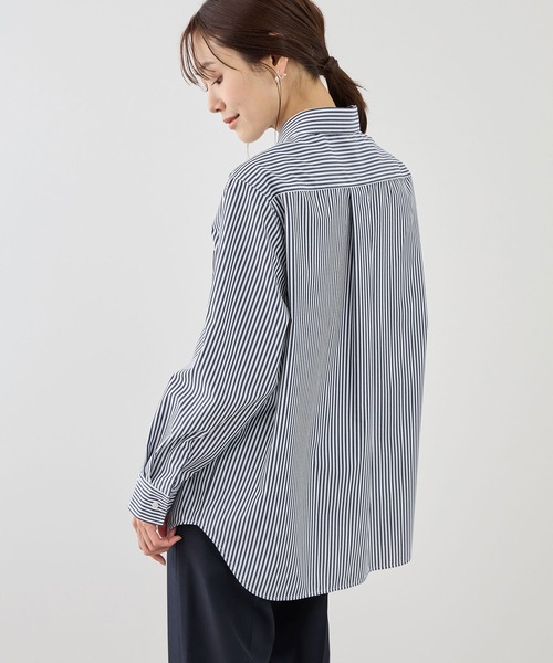 ROPE' PICNIC（ロペピクニック）の「【WEB限定カラー】オーセンティックシャツ/UVカット・防シワ（シャツ/ブラウス・レディース・ネイビー/オフホワイト/ピンク/ブルー/ピンク系その他/ブルー系その他4・FREE）」の14枚目の写真